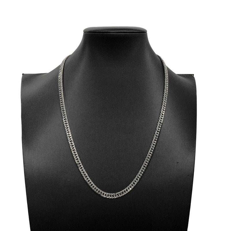 【6khh0046】喜平 ネックレス Pt850 プラチナ 6面 ダブル 50.8cm 50.2g キヘイ【中古】メンズ レディース ユニセックス