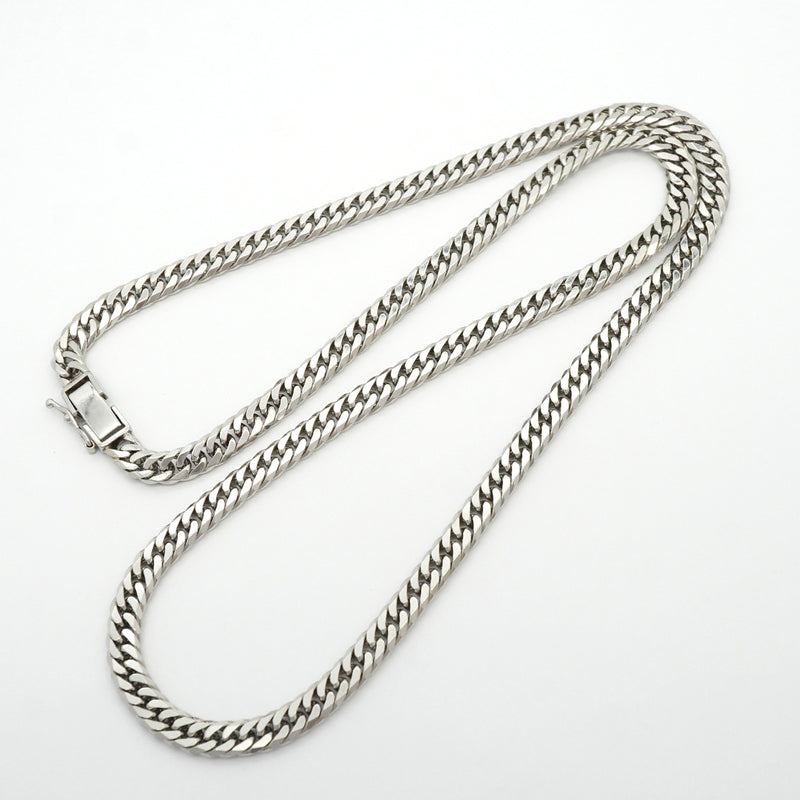 【6khh0046】喜平 ネックレス Pt850 プラチナ 6面 ダブル 50.8cm 50.2g キヘイ【中古】メンズ レディース ユニセックス