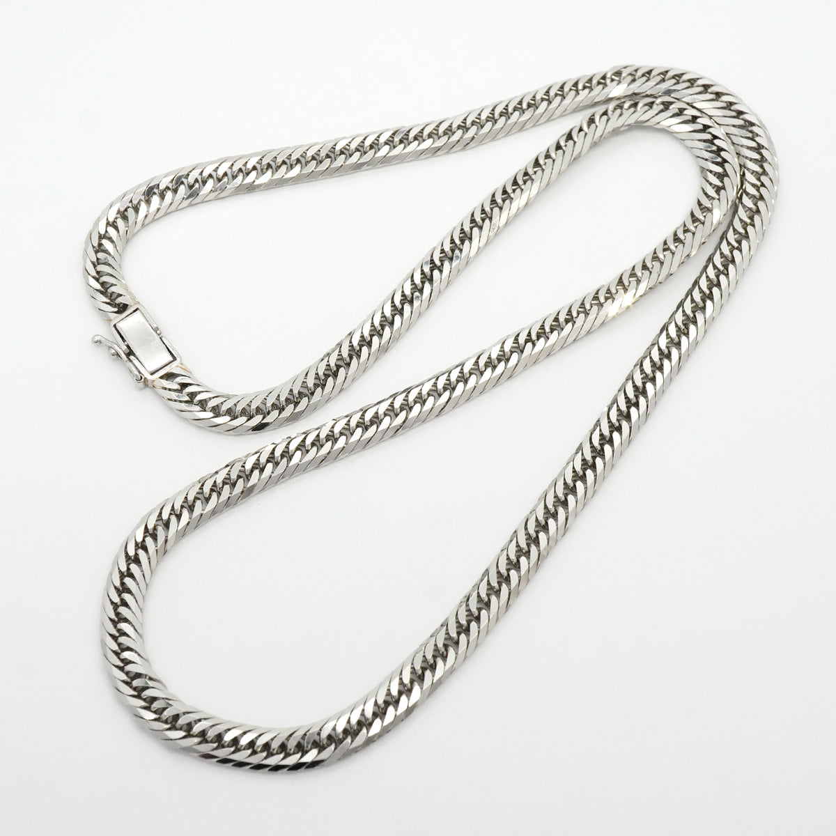 【6khh0047】喜平 ネックレス Pt850 プラチナ 8面 トリプル 50.6cm 50.3g キヘイ【中古】メンズ レディース ユニセックス