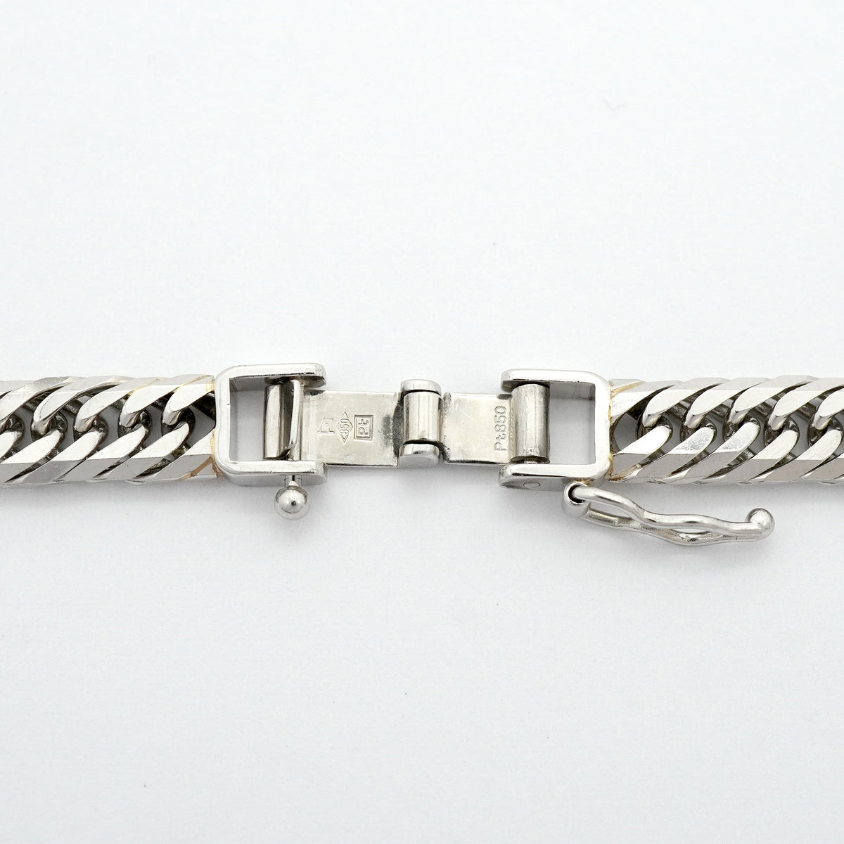 【6khh0047】喜平 ネックレス Pt850 プラチナ 8面 トリプル 50.6cm 50.3g キヘイ【中古】メンズ レディース ユニセックス