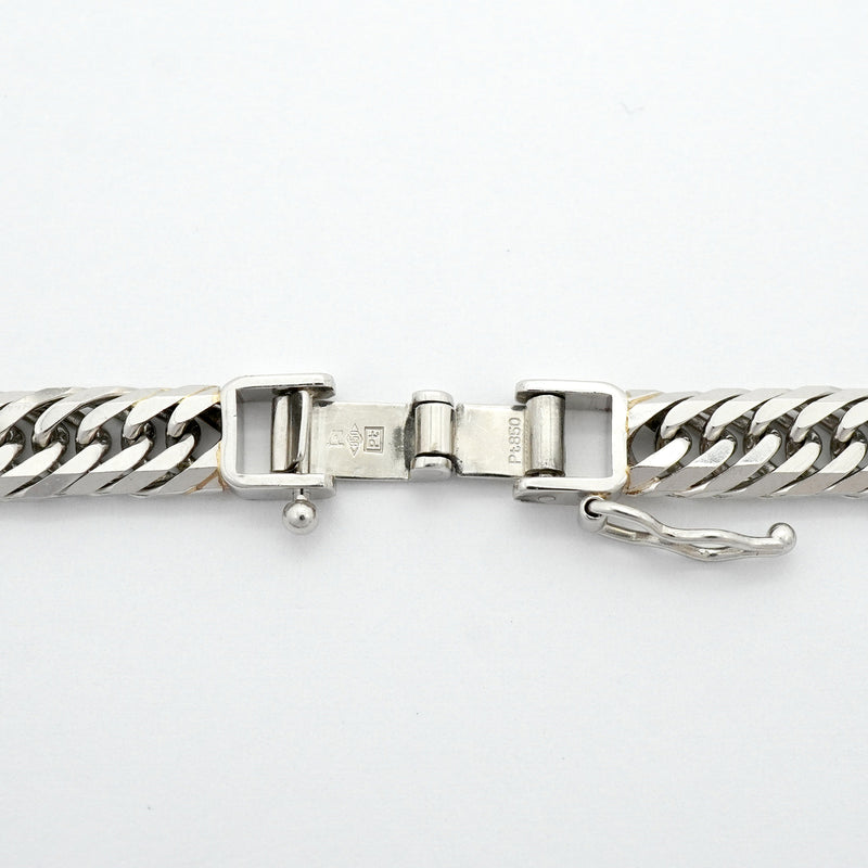 【6khh0047】喜平 ネックレス Pt850 プラチナ 8面 トリプル 50.6cm 50.3g キヘイ【中古】メンズ レディース ユニセックス