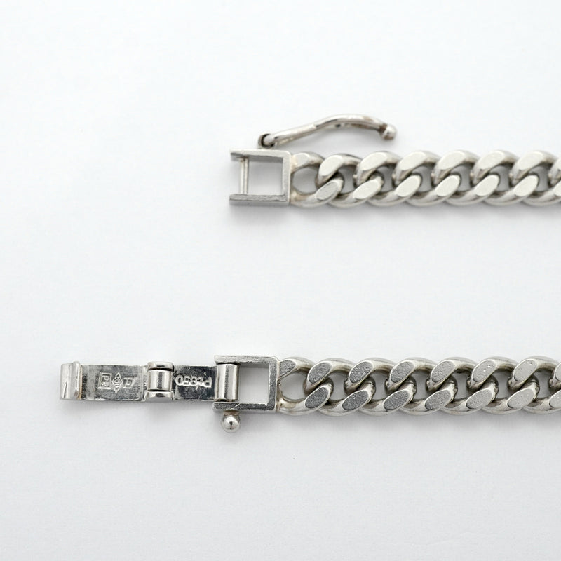 【6khh0048】喜平 ブレスレット Pt850 プラチナ 2面 シングル 19cm 20.6g キヘイ【中古】メンズ レディース ユニセックス