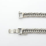 【6khh0049】喜平 ブレスレット Pt900 プラチナ 8面 トリプル 20.7cm 30g キヘイ【中古】メンズ レディース ユニセックス