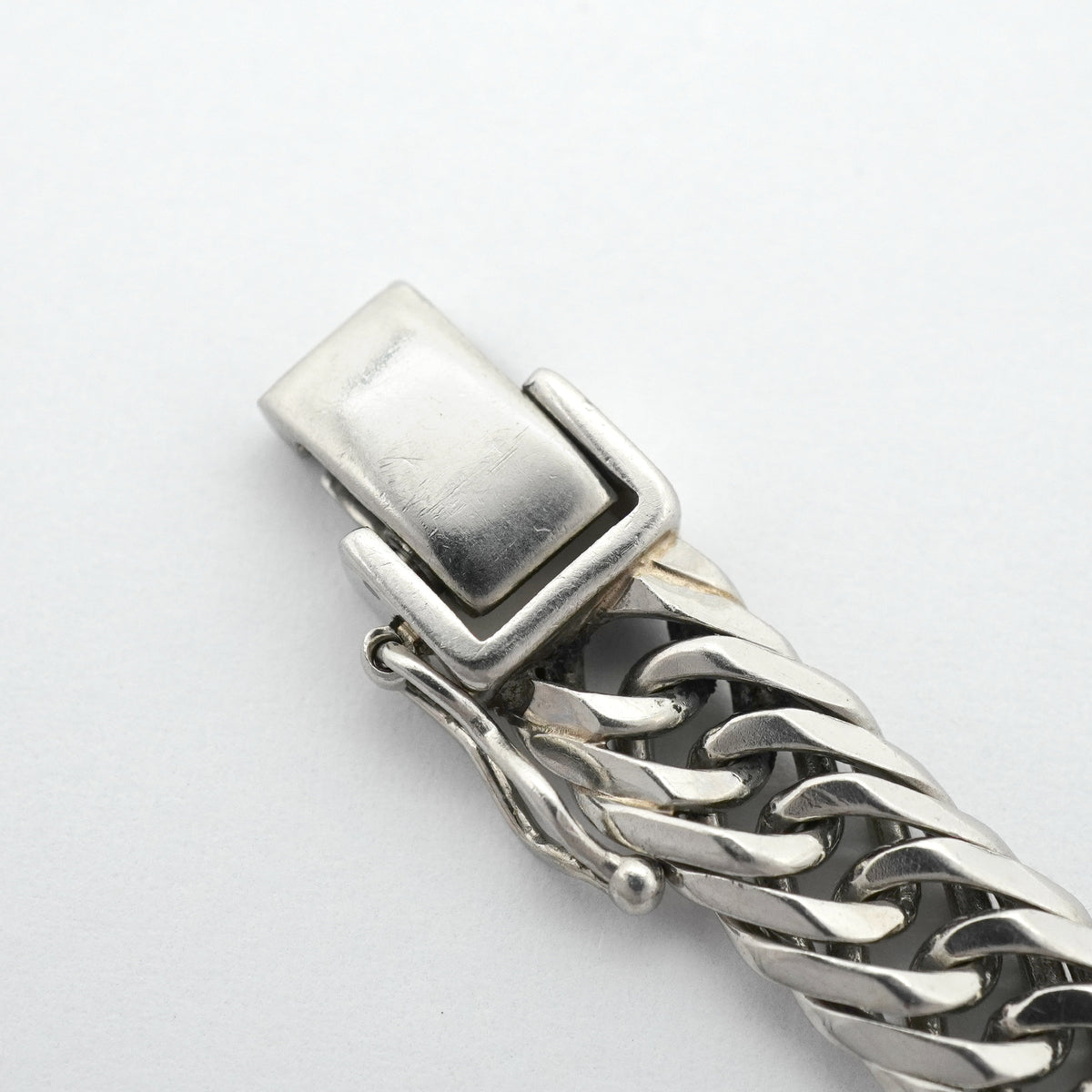 【6khh0049】喜平 ブレスレット Pt900 プラチナ 8面 トリプル 20.7cm 30g キヘイ【中古】メンズ レディース ユニセックス
