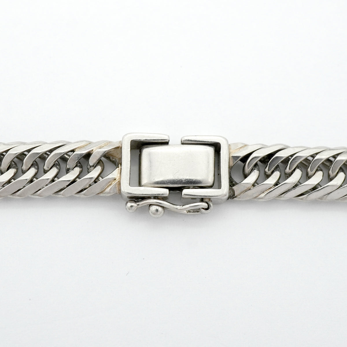 【6khh0049】喜平 ブレスレット Pt900 プラチナ 8面 トリプル 20.7cm 30g キヘイ【中古】メンズ レディース ユニセックス