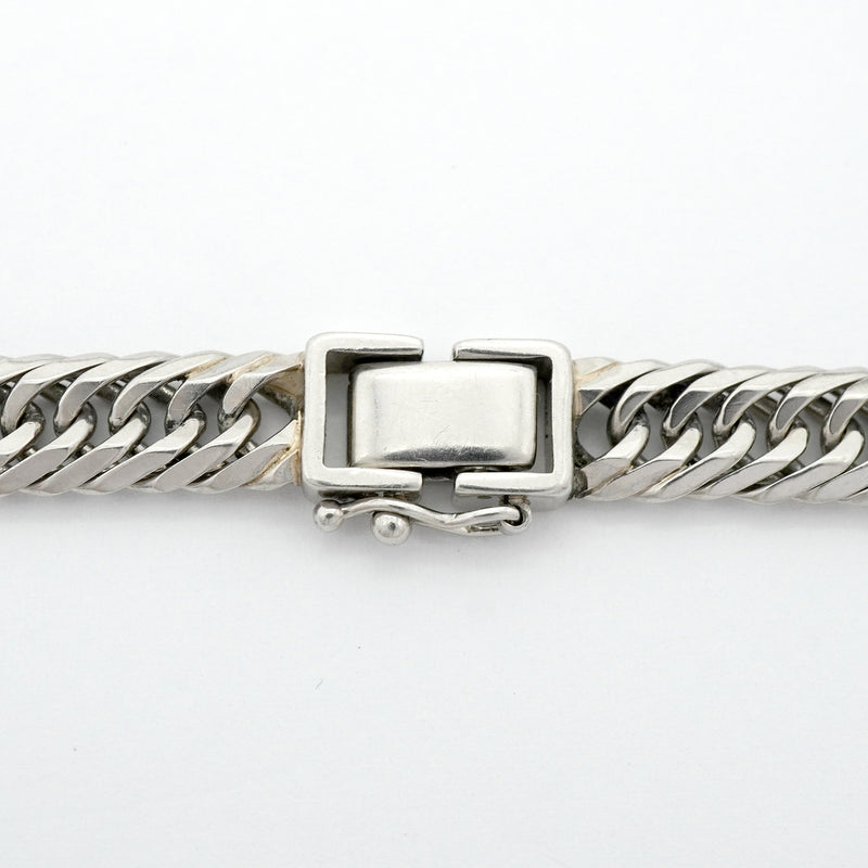【6khh0049】喜平 ブレスレット Pt900 プラチナ 8面 トリプル 20.7cm 30g キヘイ【中古】メンズ レディース ユニセックス