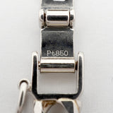 【6khh0052】喜平 ブレスレット Pt850 プラチナ 6面 ダブル 18.2cm 20.3g キヘイ【中古】メンズ レディース ユニセックス