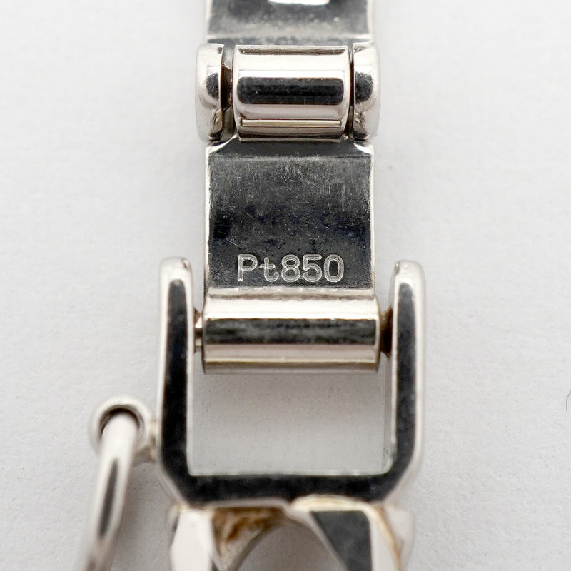【6khh0052】喜平 ブレスレット Pt850 プラチナ 6面 ダブル 18.2cm 20.3g キヘイ【中古】メンズ レディース ユニセックス