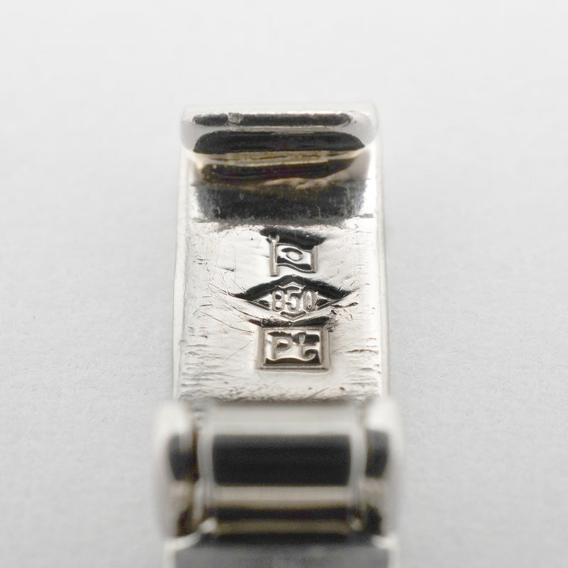 【6khh0052】喜平 ブレスレット Pt850 プラチナ 6面 ダブル 18.2cm 20.3g キヘイ【中古】メンズ レディース ユニセックス