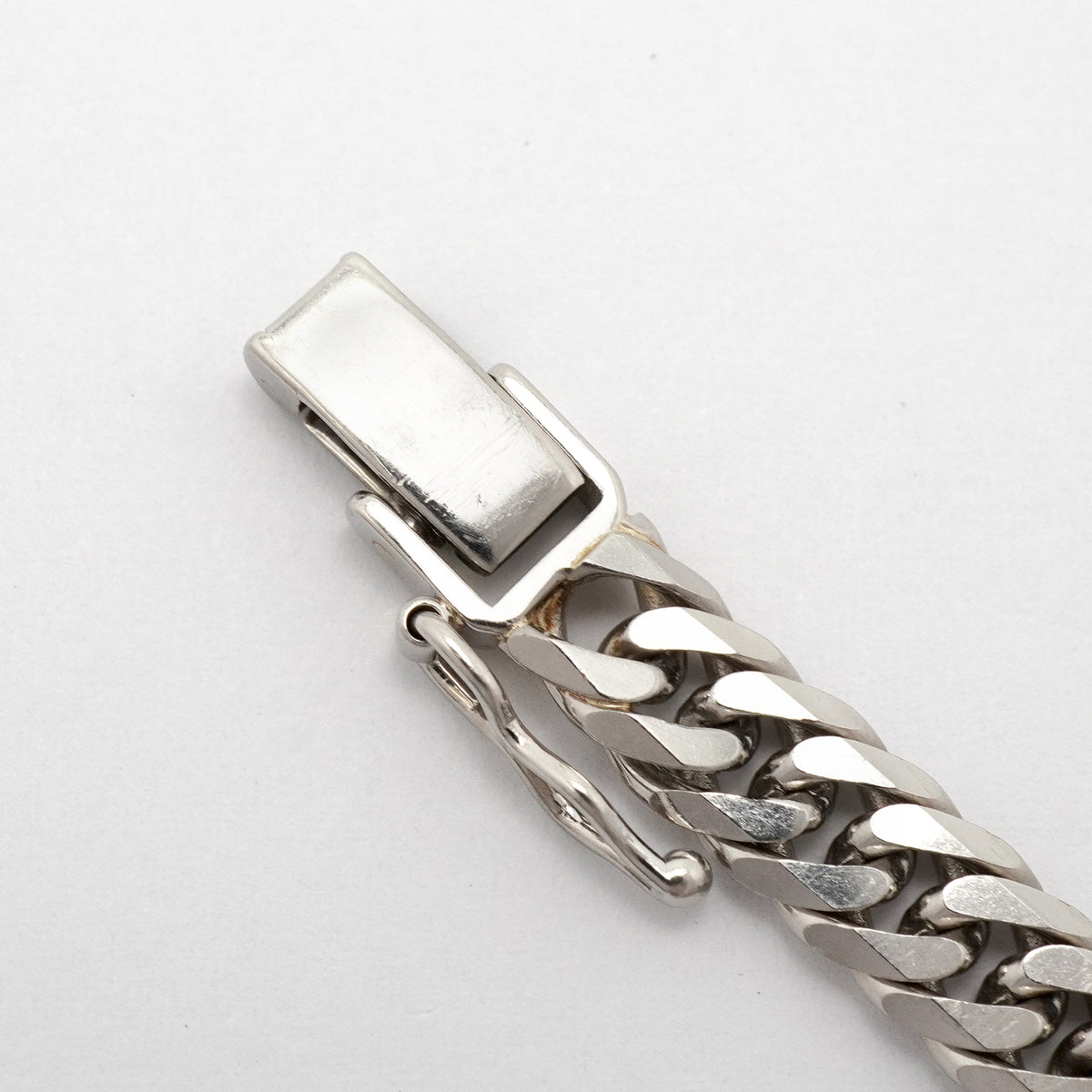 【6khh0052】喜平 ブレスレット Pt850 プラチナ 6面 ダブル 18.2cm 20.3g キヘイ【中古】メンズ レディース ユニセックス