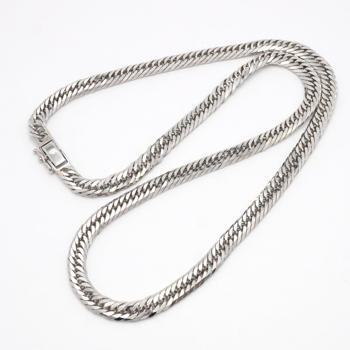 【6khh0054】喜平 ネックレス Pt850 プラチナ 8面 トリプル 50.1cm 50.1g キヘイ【中古】メンズ レディース ユニセックス