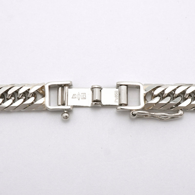 【6khh0054】喜平 ネックレス Pt850 プラチナ 8面 トリプル 50.1cm 50.1g キヘイ【中古】メンズ レディース ユニセックス