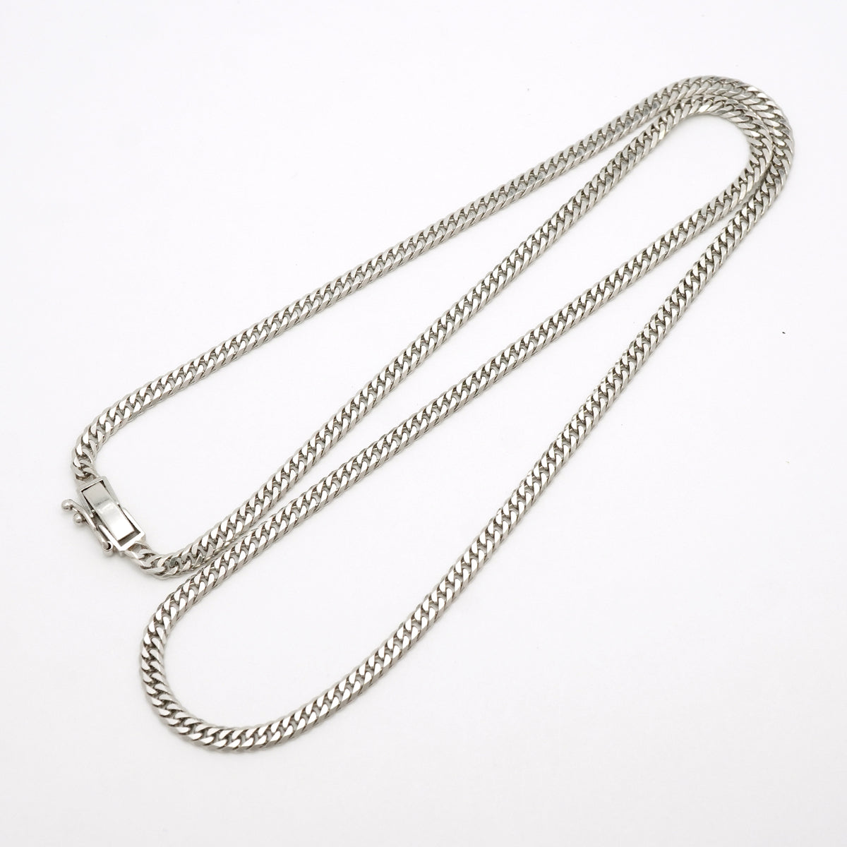 【6khh0055】喜平 ネックレス Pt850 プラチナ 6面 ダブル 51.4cm 20.1g キヘイ【中古】メンズ レディース ユニセックス