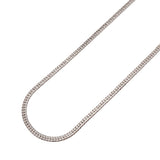 【6khh0057】喜平 ネックレス Pt850 プラチナ 6面 ダブル 50.1cm 20.3g キヘイ【中古】メンズ レディース ユニセックス