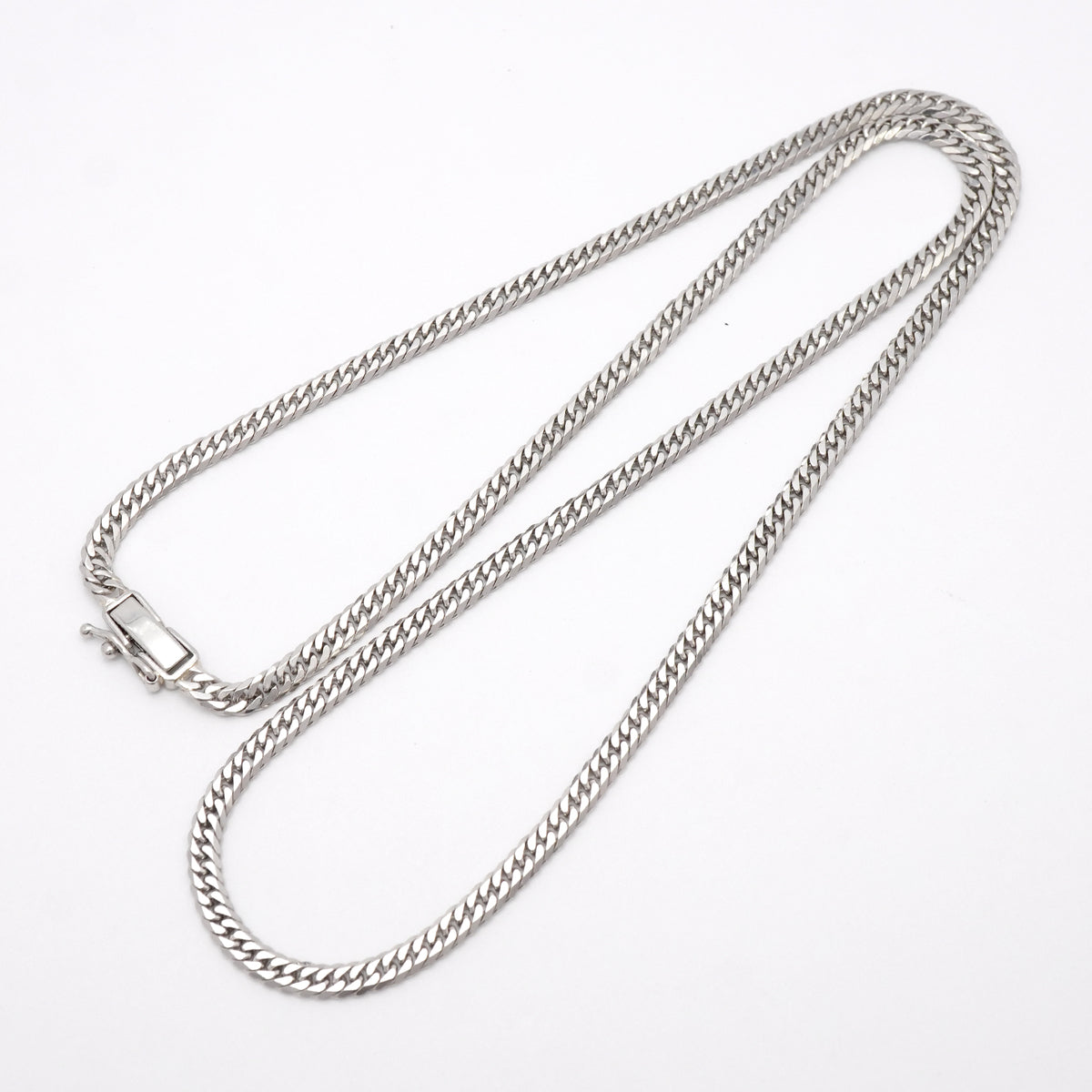 【6khh0057】喜平 ネックレス Pt850 プラチナ 6面 ダブル 50.1cm 20.3g キヘイ【中古】メンズ レディース ユニセックス