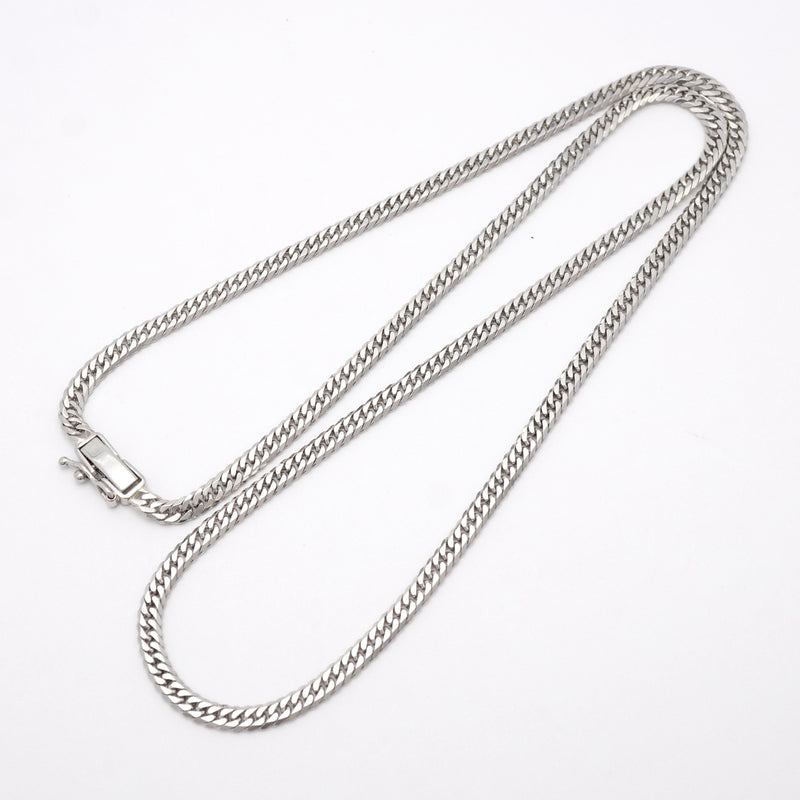 【6khh0057】喜平 ネックレス Pt850 プラチナ 6面 ダブル 50.1cm 20.3g キヘイ【中古】メンズ レディース ユニセックス