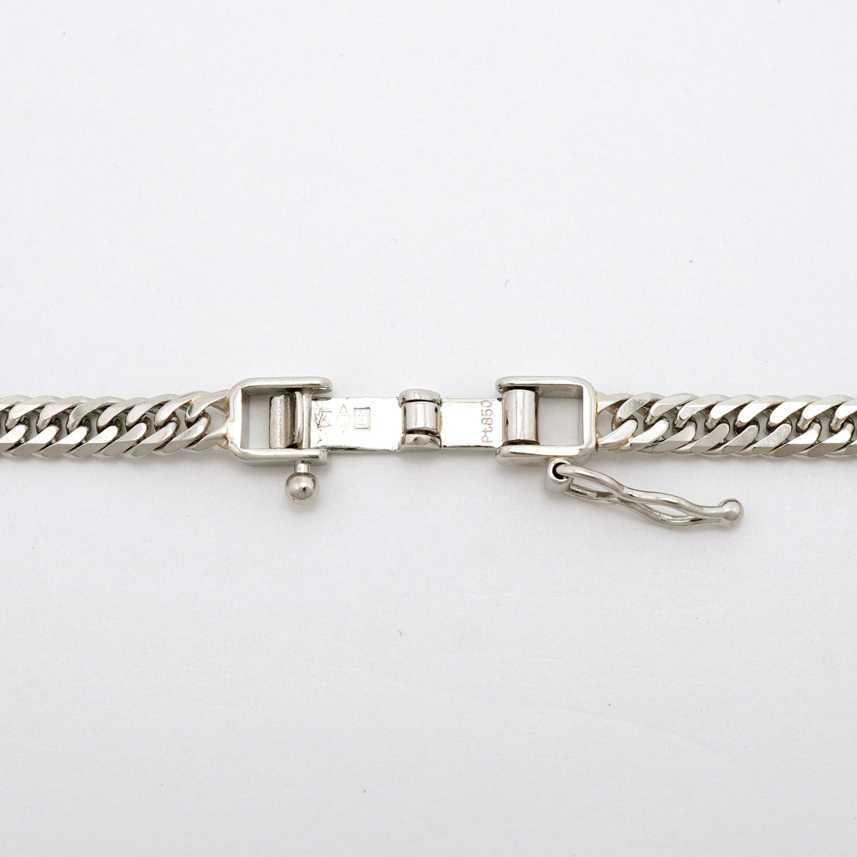 【6khh0057】喜平 ネックレス Pt850 プラチナ 6面 ダブル 50.1cm 20.3g キヘイ【中古】メンズ レディース ユニセックス