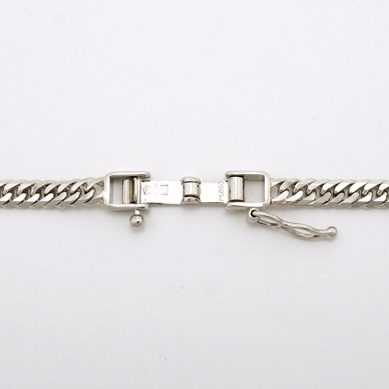 【6khh0057】喜平 ネックレス Pt850 プラチナ 6面 ダブル 50.1cm 20.3g キヘイ【中古】メンズ レディース ユニセックス