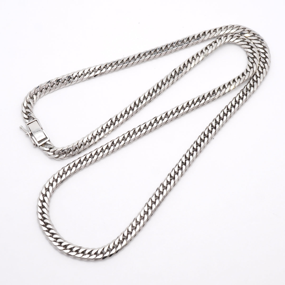 【6khh0058】喜平 ネックレス Pt850 プラチナ 6面 ダブル 50.5cm 50.3g キヘイ【中古】メンズ レディース ユニセックス