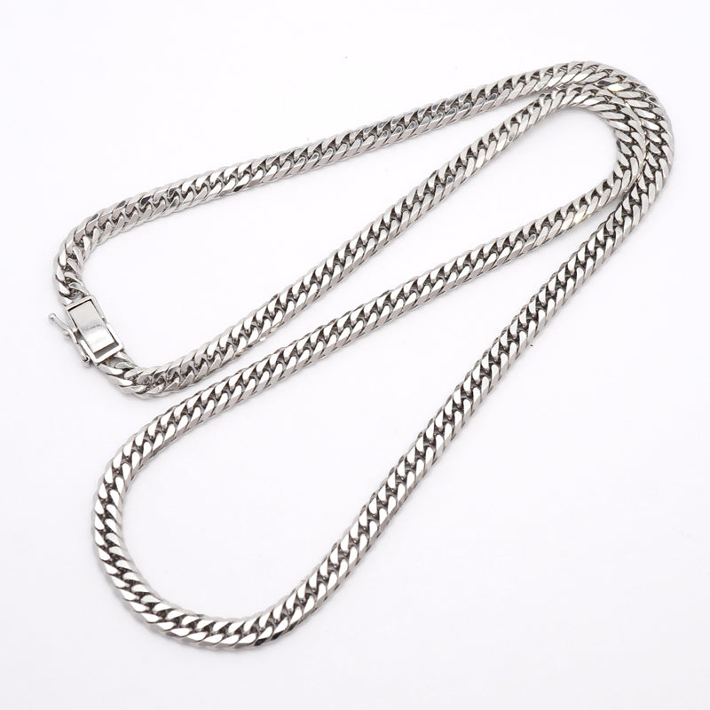【6khh0058】喜平 ネックレス Pt850 プラチナ 6面 ダブル 50.5cm 50.3g キヘイ【中古】メンズ レディース ユニセックス