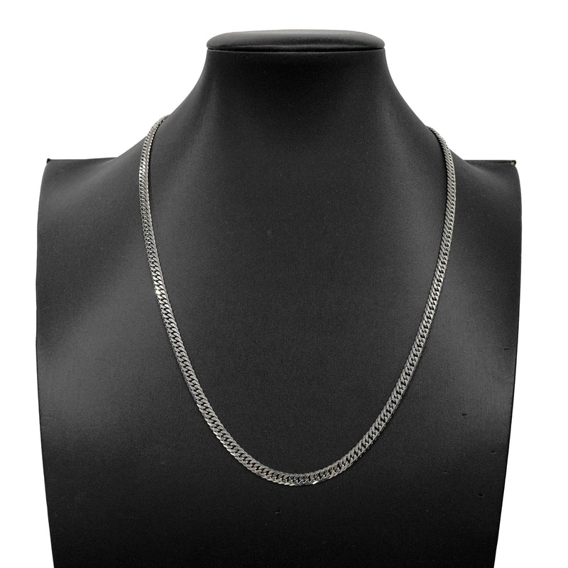 【6khh0059】喜平 ネックレス Pt850 プラチナ 6面 ダブル 50.6cm 30.7g キヘイ【中古】メンズ レディース ユニセックス