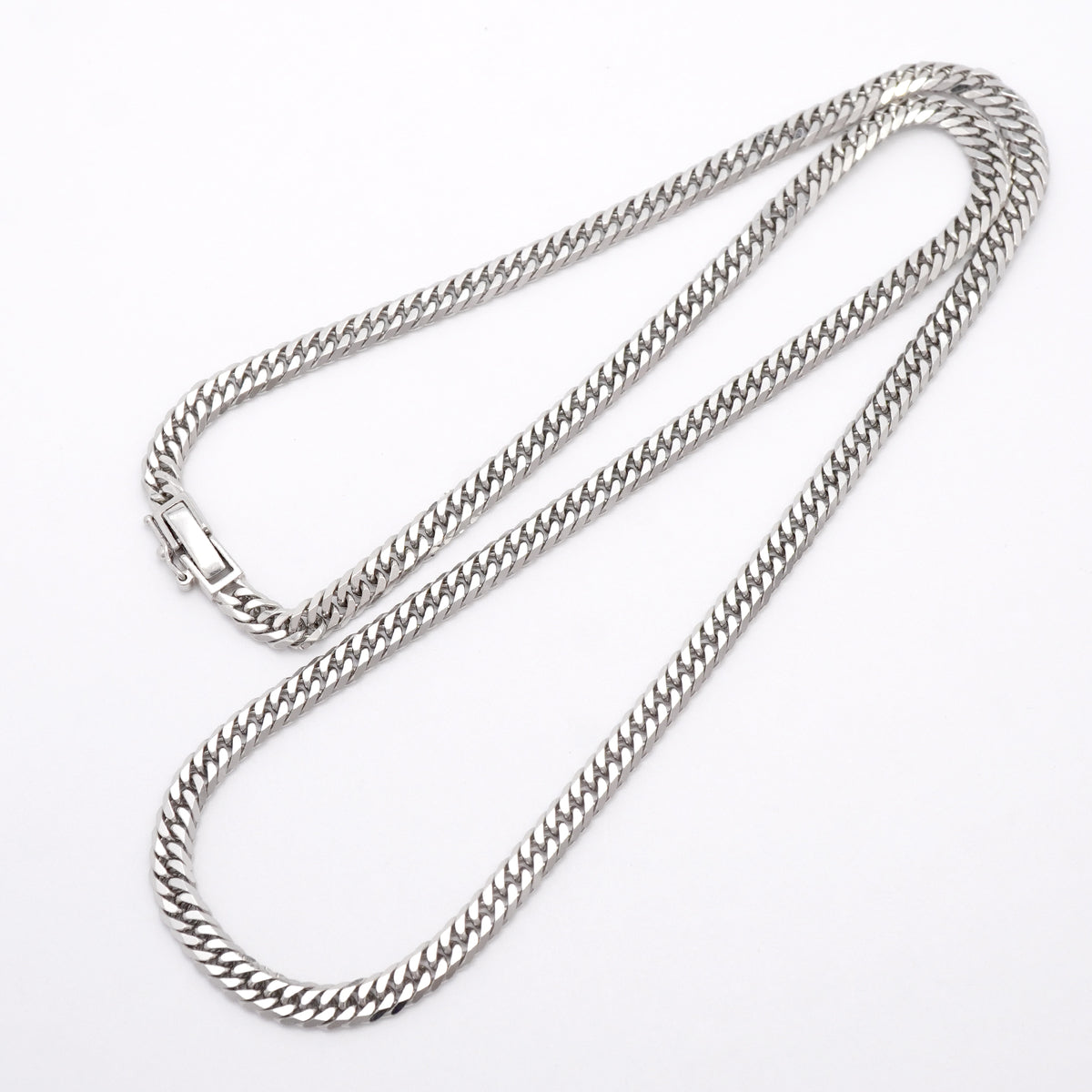 【6khh0059】喜平 ネックレス Pt850 プラチナ 6面 ダブル 50.6cm 30.7g キヘイ【中古】メンズ レディース ユニセックス