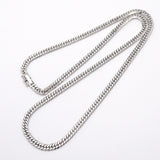 【6khh0059】喜平 ネックレス Pt850 プラチナ 6面 ダブル 50.6cm 30.7g キヘイ【中古】メンズ レディース ユニセックス