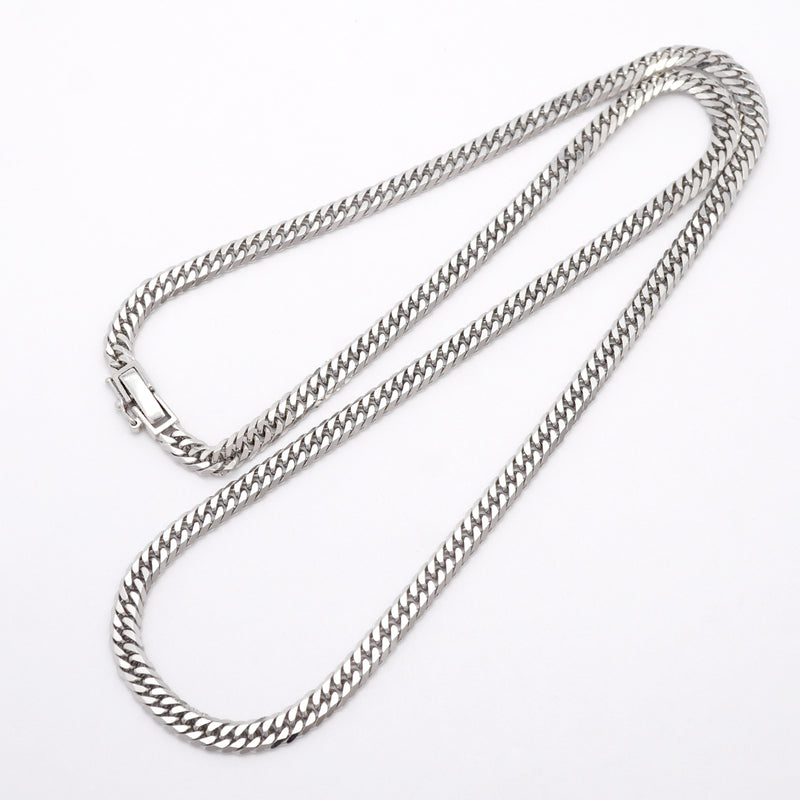 【6khh0059】喜平 ネックレス Pt850 プラチナ 6面 ダブル 50.6cm 30.7g キヘイ【中古】メンズ レディース ユニセックス