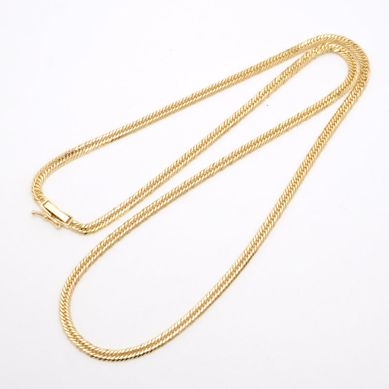 【6khh0060】喜平 ネックレス K18 ゴールド トリプル 12面 50.3cm 12.6g キヘイ 18金【中古】メンズ レディース ユニセックス