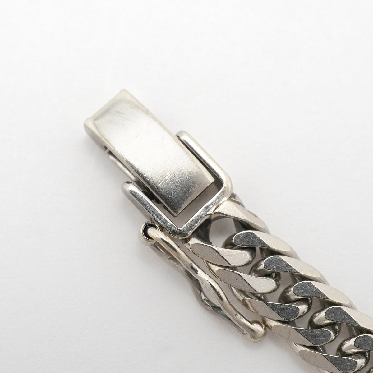 【6khh0061】喜平 ブレスレット Pt850 プラチナ 6面 ダブル 20.4cm 20.4g キヘイ【中古】メンズ レディース ユニセックス