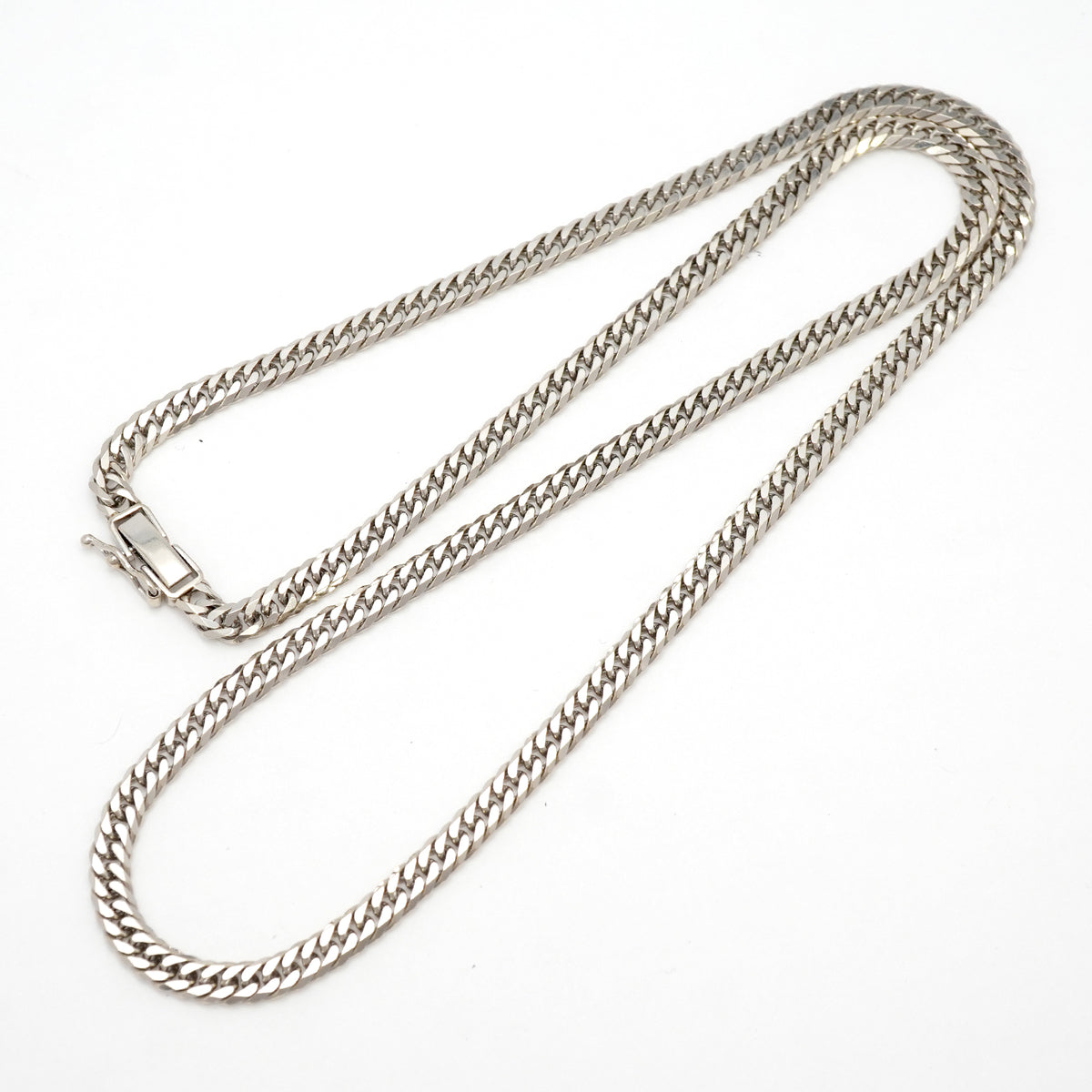 【6khh0062】喜平 ネックレス Pt850 プラチナ 6面 ダブル 50.6cm 30.3g キヘイ【中古】メンズ レディース ユニセックス