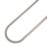 【6khh0062】喜平 ネックレス Pt850 プラチナ 6面 ダブル 50.6cm 30.3g キヘイ【中古】メンズ レディース ユニセックス
