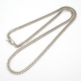 【6khh0062】喜平 ネックレス Pt850 プラチナ 6面 ダブル 50.6cm 30.3g キヘイ【中古】メンズ レディース ユニセックス