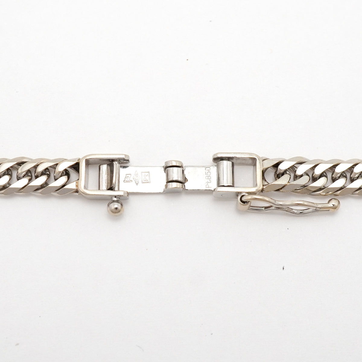 【6khh0062】喜平 ネックレス Pt850 プラチナ 6面 ダブル 50.6cm 30.3g キヘイ【中古】メンズ レディース ユニセックス