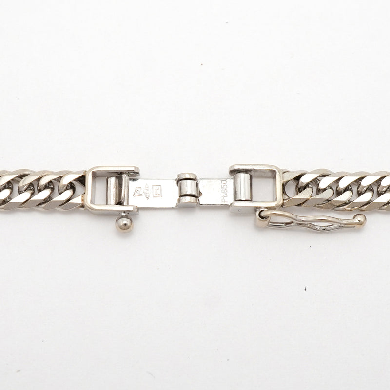 【6khh0062】喜平 ネックレス Pt850 プラチナ 6面 ダブル 50.6cm 30.3g キヘイ【中古】メンズ レディース ユニセックス