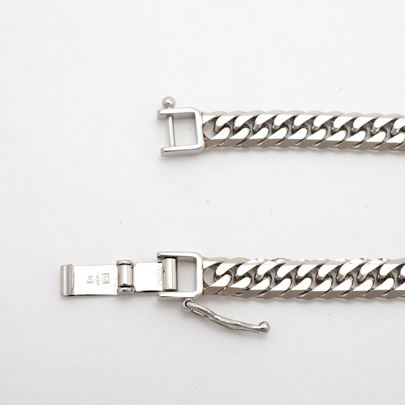 【6khh0064】喜平 ネックレス Pt850 プラチナ 6面 ダブル 20.1cm 20.2g キヘイ【中古】メンズ レディース ユニセックス