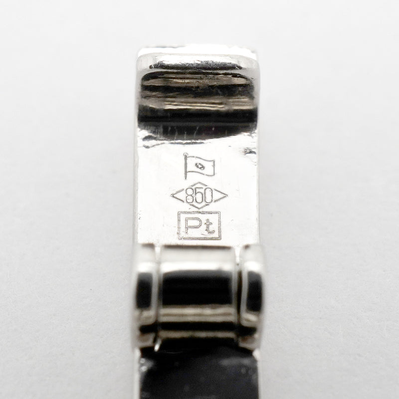 【6khh0065】喜平 ブレスレット Pt850 プラチナ 6面 ダブル 18.4cm 22.1g キヘイ【中古】メンズ レディース ユニセックス