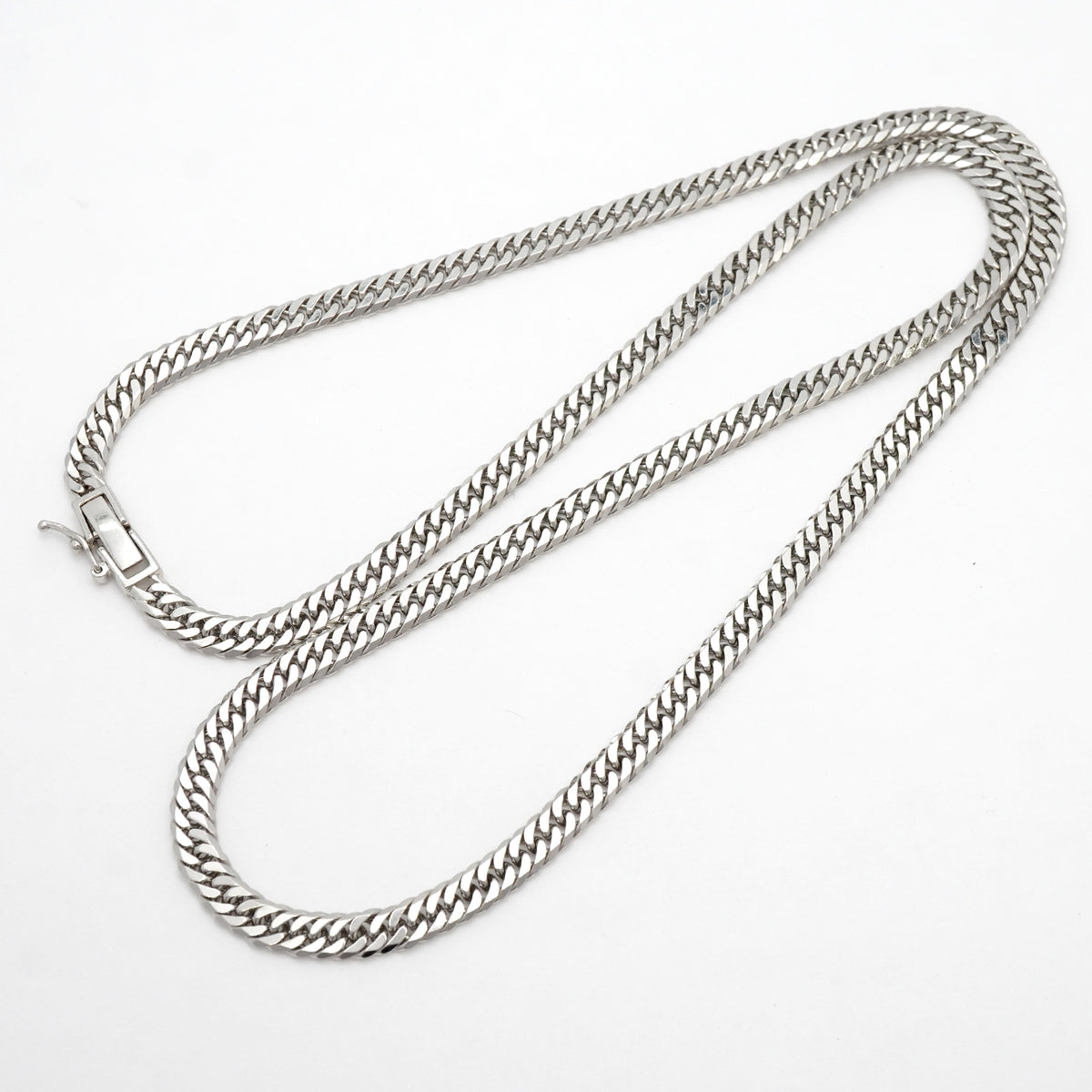 【6khh0066】喜平 ネックレス Pt850 プラチナ 6面 ダブル 50.5cm 30.6g キヘイ【中古】メンズ レディース ユニセックス