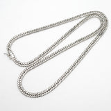 【6khh0066】喜平 ネックレス Pt850 プラチナ 6面 ダブル 50.5cm 30.6g キヘイ【中古】メンズ レディース ユニセックス