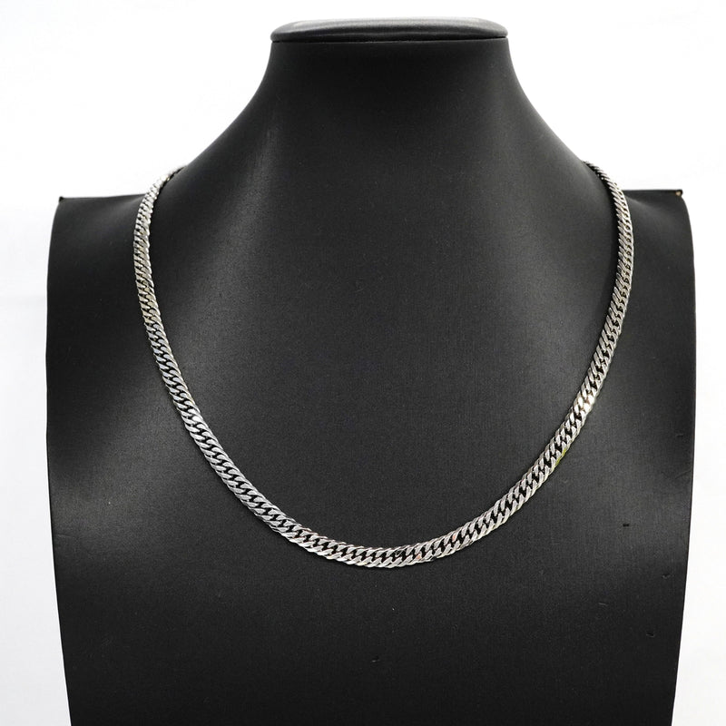 【6khh0068】喜平 ネックレス Pt850 プラチナ 6面 ダブル 50.5cm 51g キヘイ【中古】メンズ レディース ユニセックス