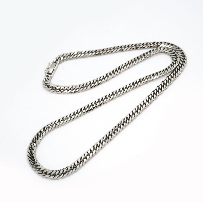 【6khh0068】喜平 ネックレス Pt850 プラチナ 6面 ダブル 50.5cm 51g キヘイ【中古】メンズ レディース ユニセックス