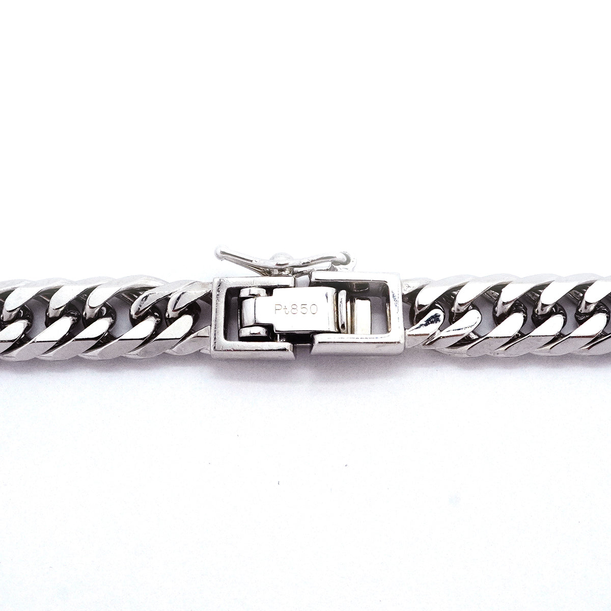 【6khh0068】喜平 ネックレス Pt850 プラチナ 6面 ダブル 50.5cm 51g キヘイ【中古】メンズ レディース ユニセックス