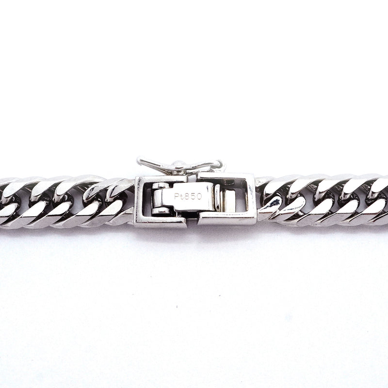 【6khh0068】喜平 ネックレス Pt850 プラチナ 6面 ダブル 50.5cm 51g キヘイ【中古】メンズ レディース ユニセックス