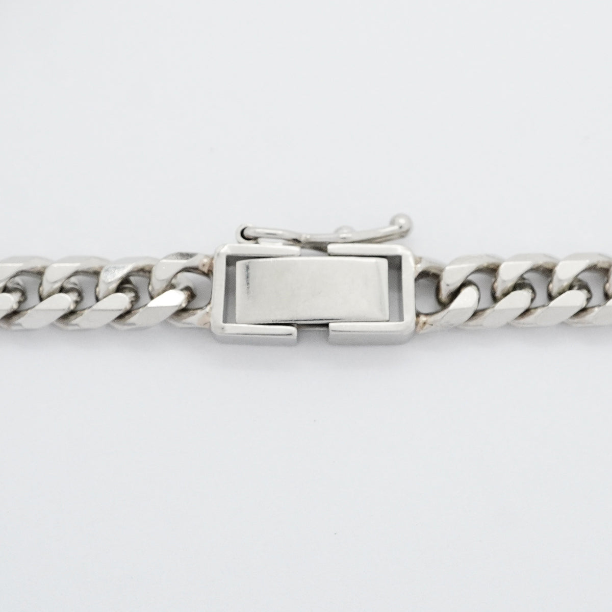 【6khh0070】喜平 ブレスレット Pt850 プラチナ 8面 シングル 19cm 20.2g キヘイ【中古】メンズ レディース ユニセックス