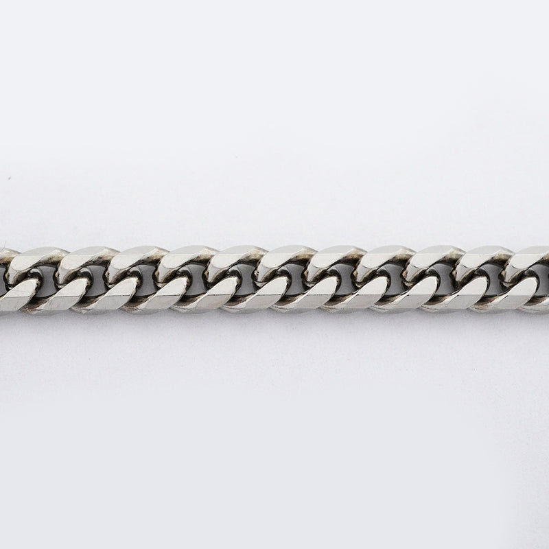 【6khh0070】喜平 ブレスレット Pt850 プラチナ 8面 シングル 19cm 20.2g キヘイ【中古】メンズ レディース ユニセックス