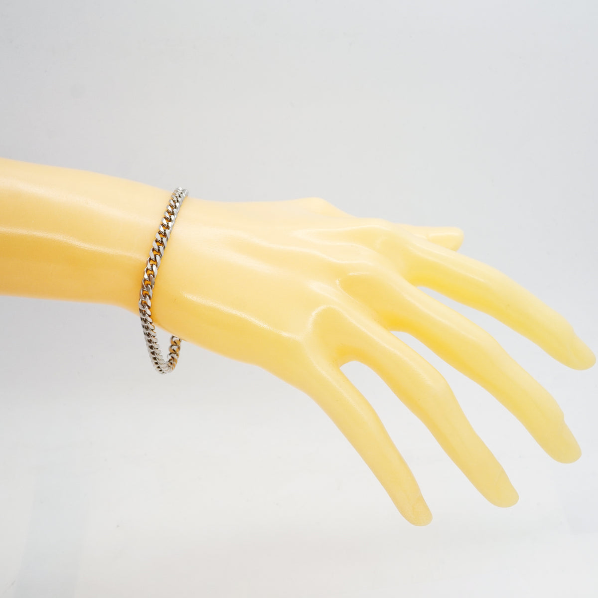 【6khh0070】喜平 ブレスレット Pt850 プラチナ 8面 シングル 19cm 20.2g キヘイ【中古】メンズ レディース ユニセックス