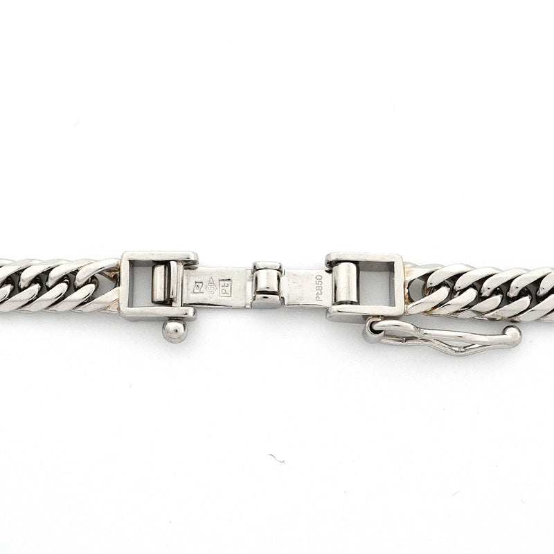 【6khh0071】喜平 ネックレス Pt850 プラチナ 6面 ダブル 50.1cm 30.2g キヘイ【中古】メンズ レディース ユニセックス