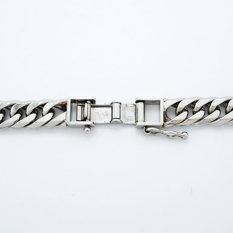 【6khh0073】喜平 ネックレス Pt850 プラチナ 6面 ダブル 51.7cm 99.7g キヘイ【中古】メンズ レディース ユニセックス