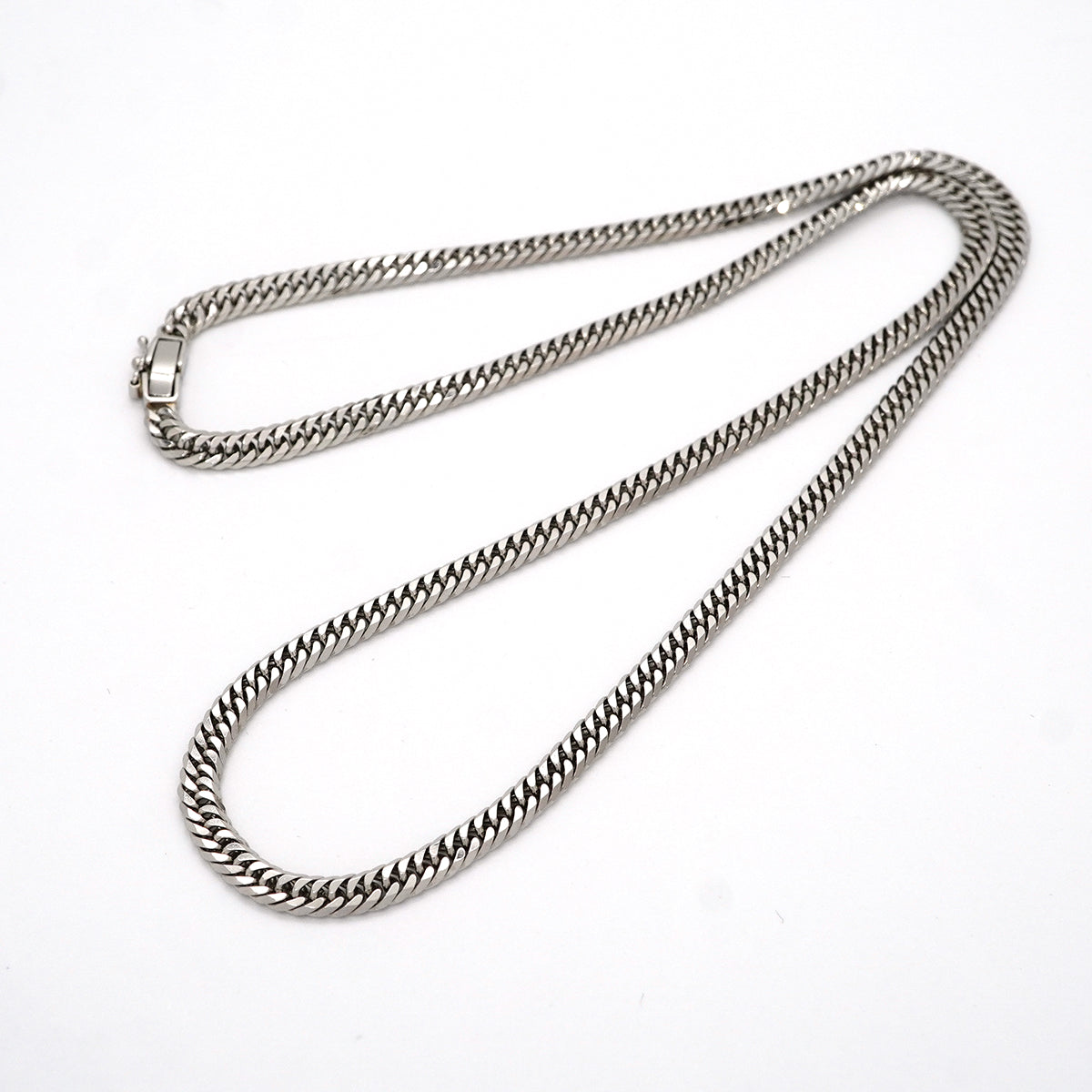 【6khh0074】喜平 ネックレス Pt850 プラチナ 6面 ダブル 50.2cm 30.4g キヘイ【中古】メンズ レディース ユニセックス