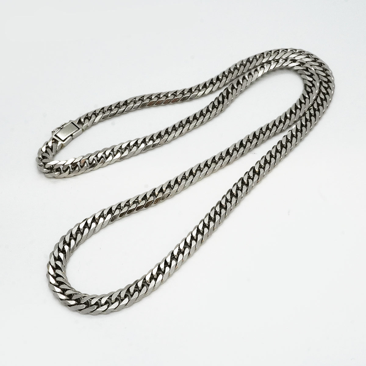 【6khh0075】喜平 ネックレス Pt850 プラチナ 6面 ダブル 60.6cm 100.4g キヘイ【中古】メンズ レディース ユニセックス